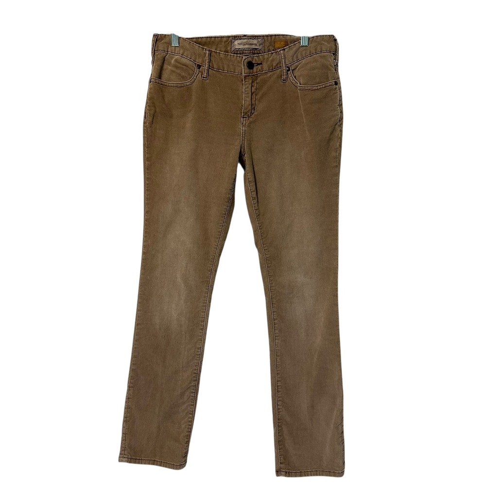 Pilcro and the Letterpress Corduroy Vintage Slim Pants Tan Size 29